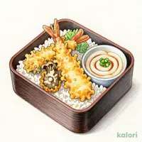 たれづけ松茸と牡蠣の秋天重(冷)小うどん付