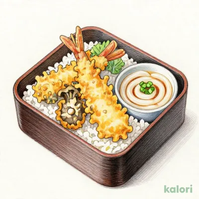 たれづけ松茸と牡蠣の秋天重（冷）小うどん付
