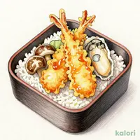 たれづけ松茸と牡蠣の秋天重（単品）