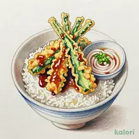 たれづけ国産野菜天重（冷）小うどん付