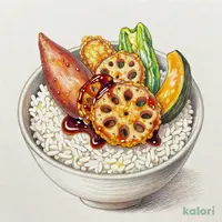 たれづけ国産野菜天重（単品）