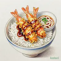 たれづけ大海老天重（冷）小うどん付