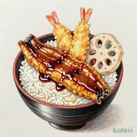 たれづけ海老穴子天重（冷）小うどん付