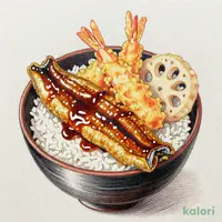 たれづけ海老穴子天重（単品）