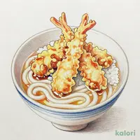 とり天丼（冷）小うどん付
