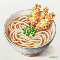 とり小天ぷらとうどん（温）