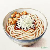 とり小天ぷらと冷やしおろしうどん