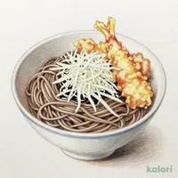とり小天ぷらと冷やしおろしそば