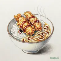 とり小天丼とうどん（温）