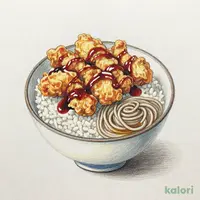 とり小天丼とそば（冷）