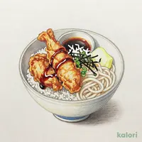 とり小天丼と冷やしおろしうどん