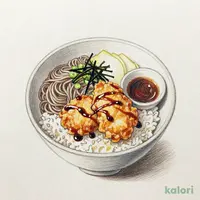 とり小天丼と冷やしおろしそば