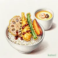 国産野菜天丼 茶碗蒸し付き