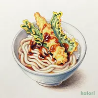 国産野菜小天丼とうどん（冷）