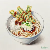 国産野菜小天丼と冷やしおろしうどん