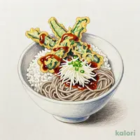 国産野菜小天丼と冷やしおろしそば