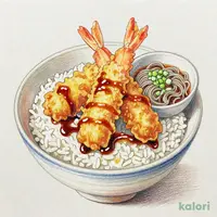 大海老天丼（冷）小そば付