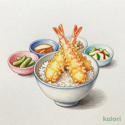大海老小天丼彩り小鉢セット 645kcal — What's in It & Nutrition
