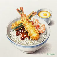海老穴子天丼 茶碗蒸し付き