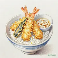 海老穴子天丼（冷）小うどん付