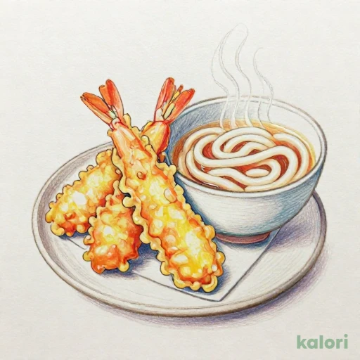 海老穴子小天ぷらとうどん（温） 661kcal — What's in It & Nutrition
