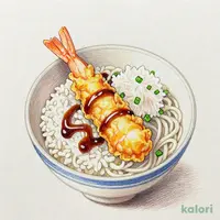 海老穴子小天丼と冷やしおろしうどん
