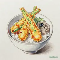 鮮やか べジポテ天丼(冷)(1人前)藪そばセット