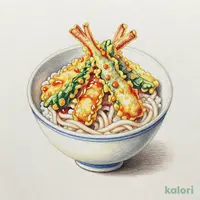 鮮やか べジポテ天丼（冷）（小）うどんセット