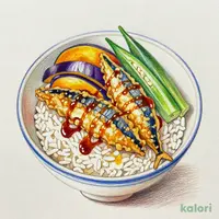Summer Vegetable and Horse Mackerel Tempura Rice Bowl