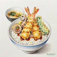 てんやの上天丼（みそ汁付き）