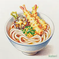てんやの特上天丼（1人前）うどんセット（温）
