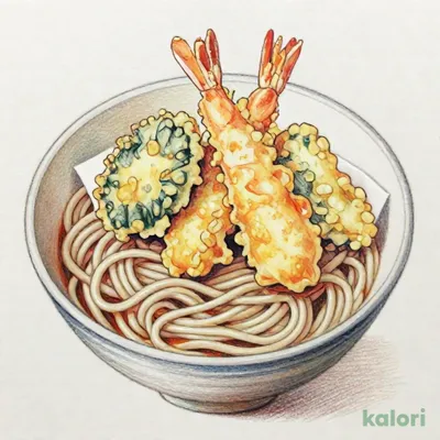 オールスター天ぷらとうどん（冷）