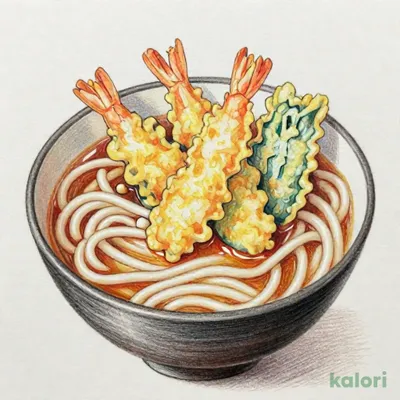 オールスター天ぷらとうどん（温）