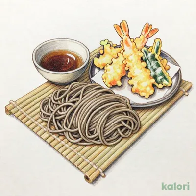 元祖てんやの天ぷらと藪そば（冷）