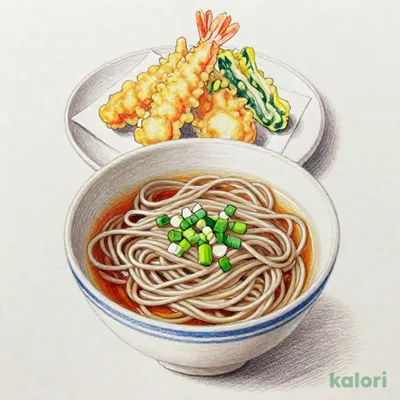元祖てんやの天ぷらと藪そば（温）