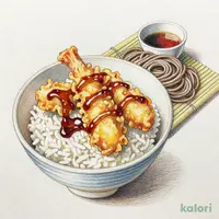 元祖てんやの天丼（1人前）藪そばセット（冷）