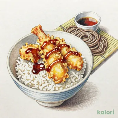 元祖てんやの天丼（1人前）藪そばセット（冷）