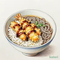 元祖てんやの天丼（1人前）藪そばセット（温）