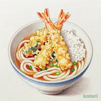海老と4種の北陸産天丼（1人前）うどんセット（温）