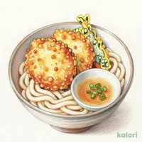 海鮮かき揚げとうどん（冷）