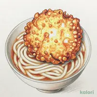 海鮮かき揚げとうどん（温）