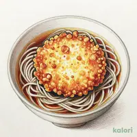 海鮮かき揚げと藪そば（温）