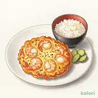 海鮮かき揚げ定食（小鉢のしょうゆ除く）