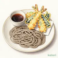 秋のご馳走天ぷらと藪そば（冷）
