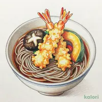 秋のご馳走天ぷらと藪そば（温）