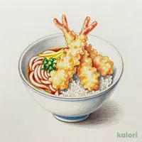 秋のご馳走天丼（小）うどんセット（冷）
