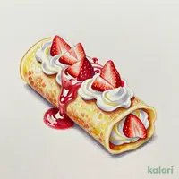 アイスクレープ贅沢いちご＆ホワイトチョコ