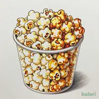 ポップコーン ハーフ&ハーフ(塩味とキャラメル味)