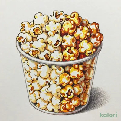 ポップコーン ハーフ＆ハーフ（塩味とキャラメル味）