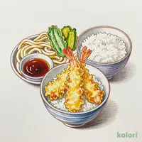 Mini Tendon (Tempura Rice Bowl) & Udon Set
